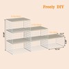 Extra-Long, Low-Profile Closet Organizers and Storage with Wood Top, 3