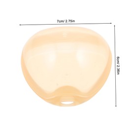 Kisangel Pacifier Storage Box 6pcs Multi-use Pacifier Case Triangle Shape Safe Plastic Travel Accessory