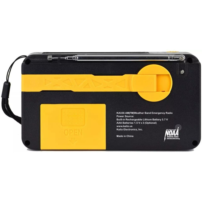 Kaito KA336 Emergency AM FM NOAA Weather Alert Radio with