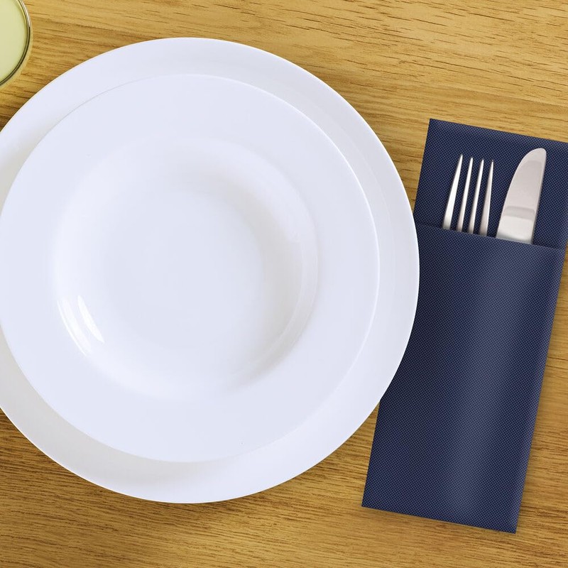 VEPATIM 100 Napkins Cutlery Pockets Premium 40 x 32 cm