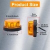 Round Emergency Strobe Lights,12-24V Rotating Beacon Light Emergency Warning Lights