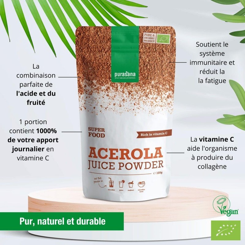 Organic I Purasana Acerola Juice Powder I 100 g
