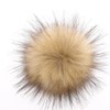 MAGICLULU 16pcs Faux Fur Pom Pom Balls with Elastic Loop