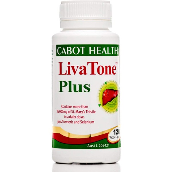 Cabot Health LivaTone Plus with Turmeric 120 Capsules