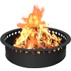 TUSGENK 39 Inch Fire Pit Ring for Outside, Large Smokeless