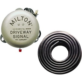 MILTON'S BELLS - Milton Ins Bells Driveway Bell Kit with 25 Signal Hose with Durable Bell Ringer Tubing for Drive-thru, Residential, or Industrial Driveway Alarms