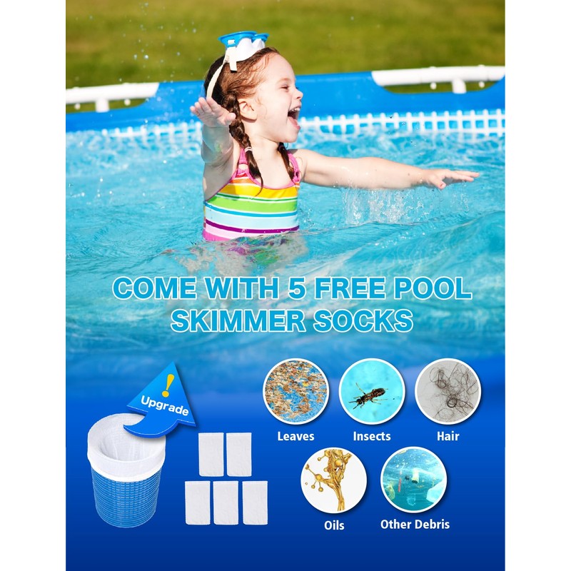 MUWOOB Above Ground Pool Skimmer - Wall Mount & Floating
