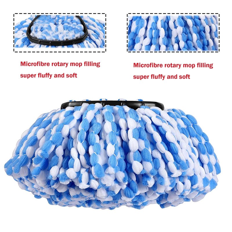 2 Pack Mop Replace Heads Compatible for OCeda, Spin Mop