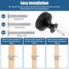 WUISOLQP 10 Pack Black Cabinet Knobs Drawer Cupboard Kitchen Knobs