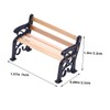 WESIEVYA 3pcs Mini Park Bench Miniature Garden Bench Fairy Garden