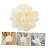 Garneck 2 Pieces Curtain Straps Flower Curtain Clip Decorative White