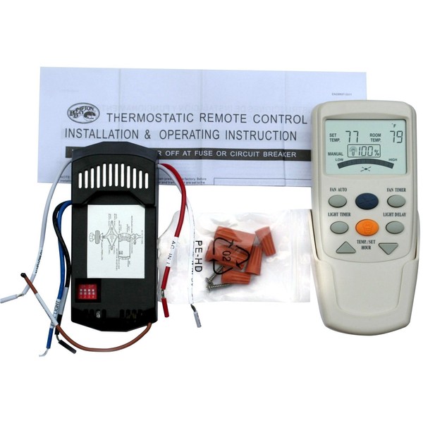 Hampton BAY Ceiling FAN LCD Thermostatic Remote Control Fan-9t Complete Kit