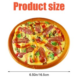 Artificial Pizza Lifelike Simulation Pizza Slices Model Fast Food Pretend Playset for Home Kitchen Photo Props Decor