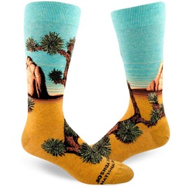 ModSocks Men's Joshua Tree Crew Socks in Heather Gold