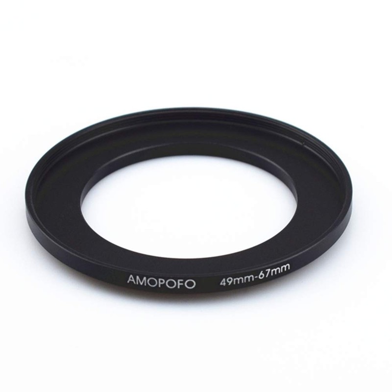 49 mm to 67 mm metal filter ring, 49-67 mm