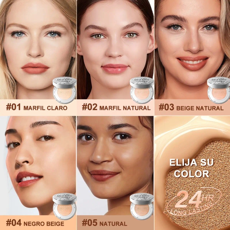 Sace Lady Base Maquillaje Cushion Alta Cobertura 24h Fbs30