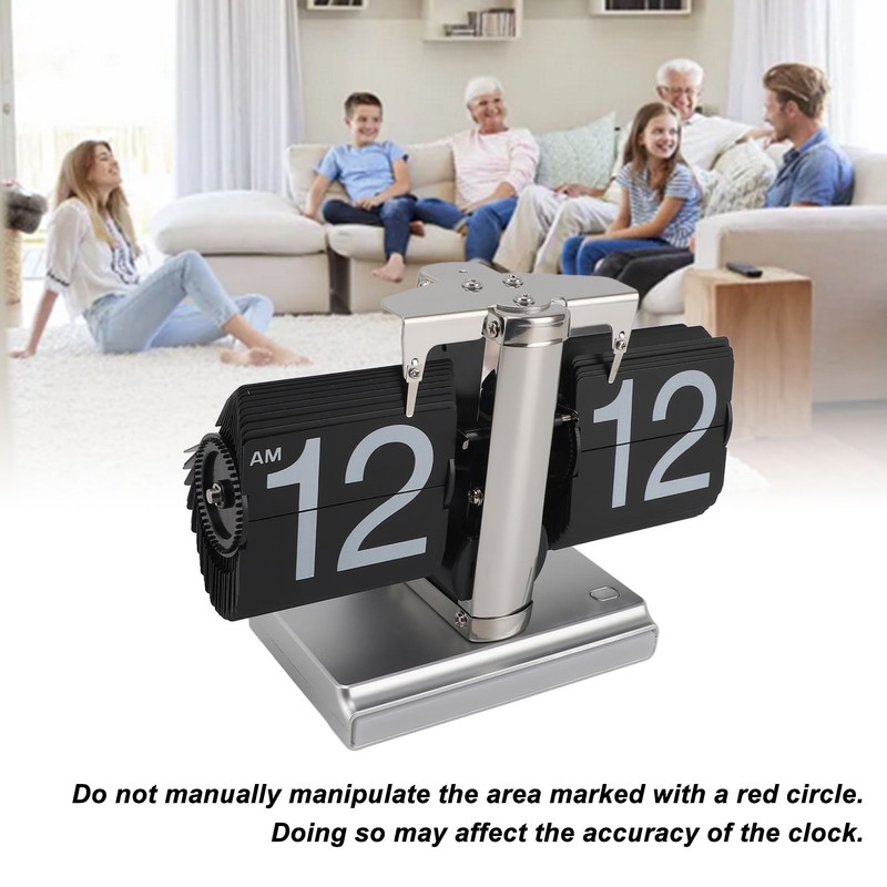Retro Digital Flip Down Clock Battery Powered Flip Desk Clock