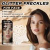 Waterproof Glitter Freckles Makeup Patches, 8 Pack, Face Decorative Stickers