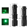 Souyos 3 Pack Green LED Flashlight,Zoomable Green Light Flashlight with