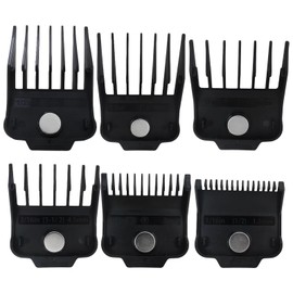 2025 New Professional Magnetic Guards 1/16" to 1/2" (11.5mm to 13mm) Replacement Fit for TPOB Slime2 Barber Hair Clipper (Black)