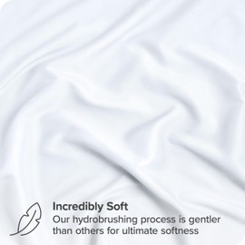 Bare Home King Sheet Set - 22" Deep Pockets - Luxury 1800 Ultra-Soft Microfiber King Bed Sheets - Double Brushed - Easy Fit - 4 Piece Set - Bedding Sheets & Pillowcases (King, White)