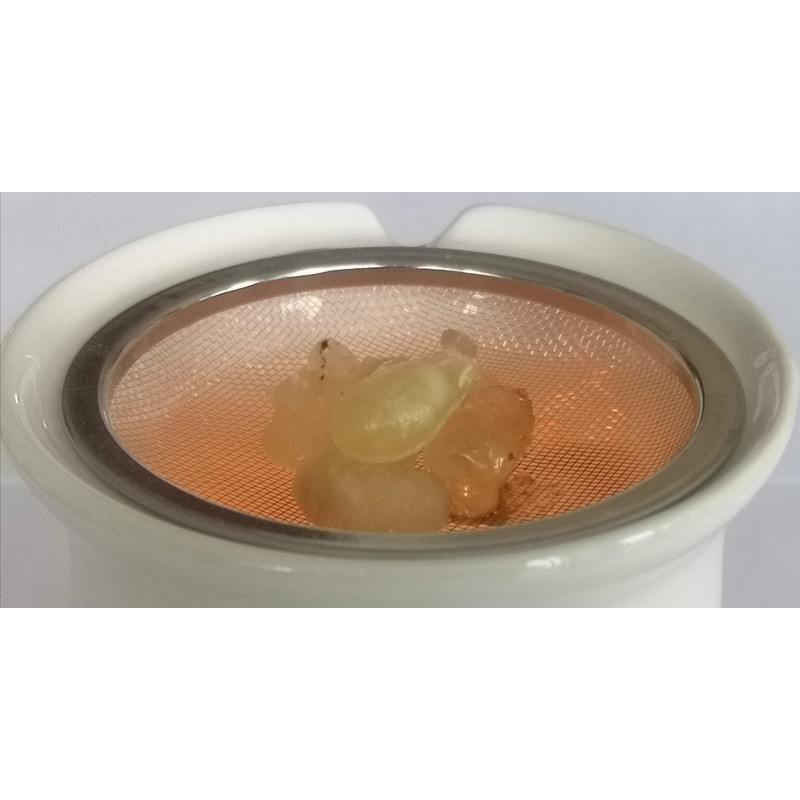 K W Incense Burner with Strainer and Metal Disc -