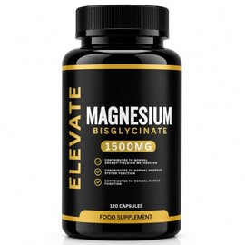 Magnesium Glycinate (Bisglycinate) - 120 High Strength Capsules, Highly Absorbable Chelated Magnesium Supplement for Sleep, Relaxation, Muscle Recovery, Stress Relief, Heart & Nervous Support