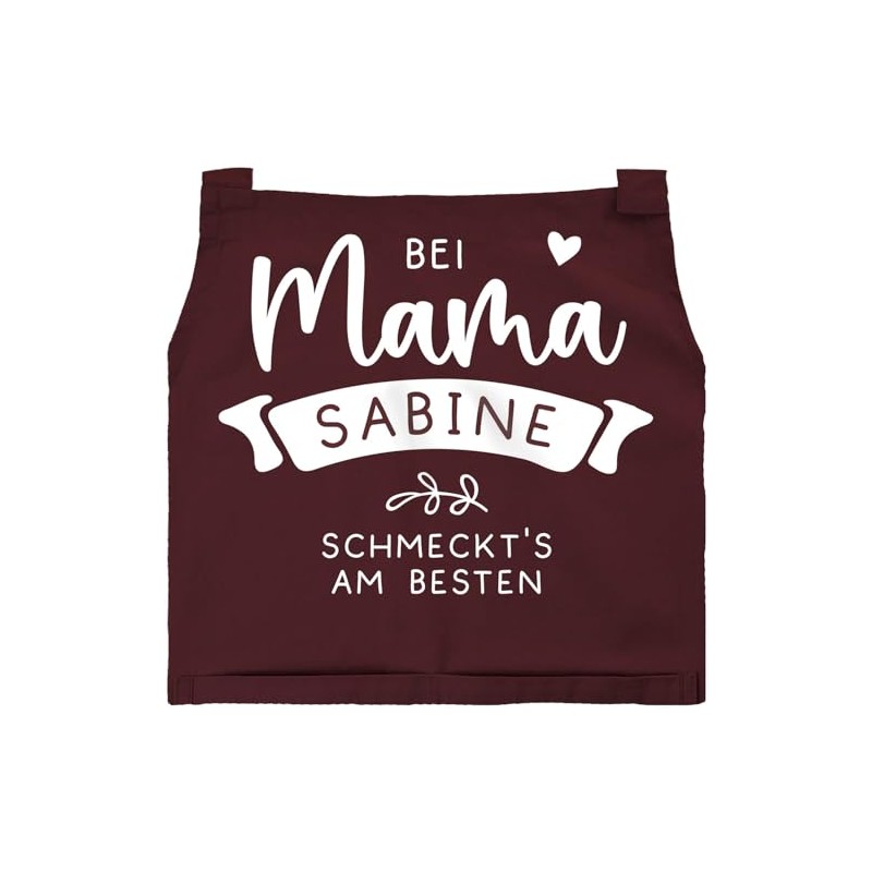 SpecialMe® Cooking Apron Women's Kitchen Apron with Saying "Bei Mama