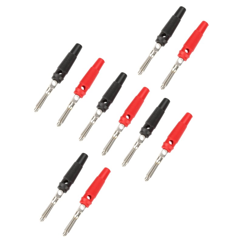 P3008 10PCS 4mm Plated Banana Plug Jack Speaker Amplifier Test