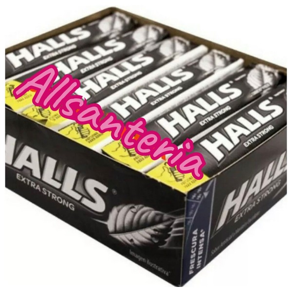 4X HALLS INTENSE COOL EXTRA STRONG COUGH DROPS 4 BOXES OF 12 PACKS ea -FREE SHIP