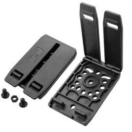 GUN & FLOWER Molle Attachments for Vests, Taser, Holsters, Mag Pouches, Backpacks, 3-inch Molle Adapter Clip for Holster (Pair with Mounting Hardware), 3" Clip Tactical Bag Accessories