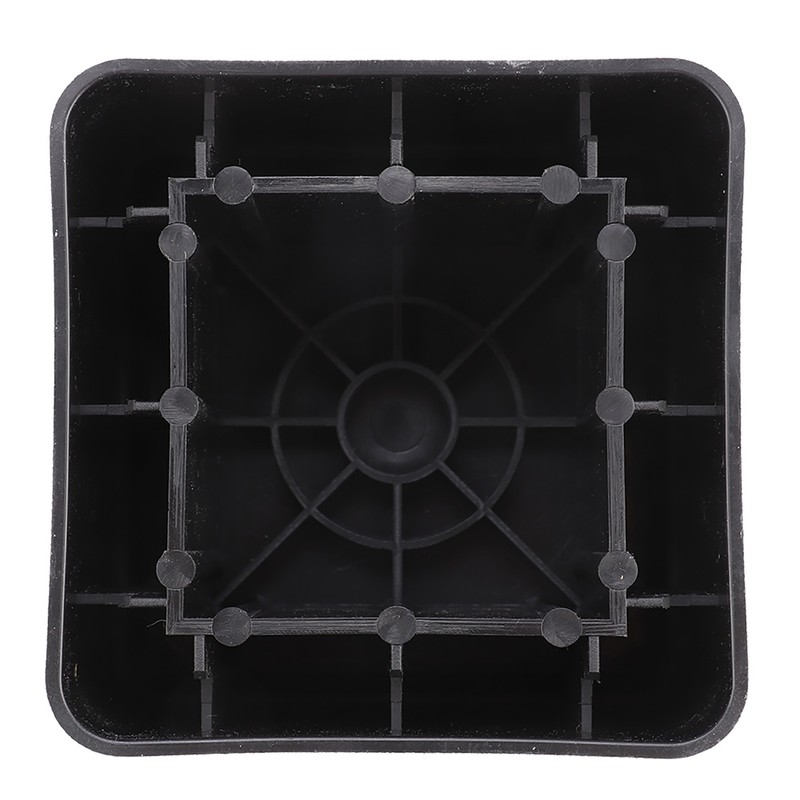 4PCS Durable Stackable Bed Risers Black Square MoisturE proof Insect