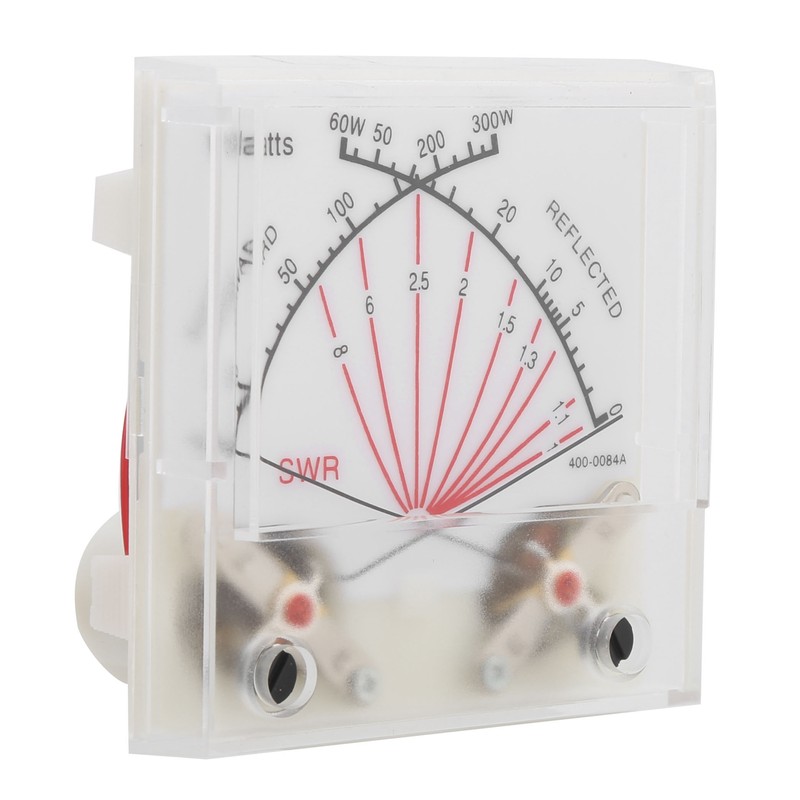 SWR/Power Watt Meter Double Needle 60/300W Power Meter Transmitter with