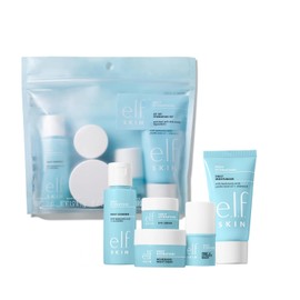 e.l.f. SKIN Holy Hydration Jet Set Hydration Kit, Travel Friendly Hydrating Skincare Set, Face Cleanser, Balm, Moisturizer, Eye Cream  Night Cream,...
