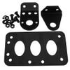 OTOTEC Moto Side Mount Tail Light License Plate Bracket Iron
