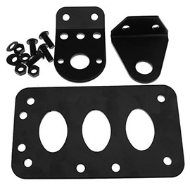 OTOTEC Moto Side Mount Tail Light License Plate Bracket Iron