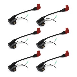 PANGOLIN 6 piezas 6R3-85570-01-00 6R3-85570-00-00 Bobina de encendido resistente compatible con Yamaha fuera de borda 100-225HP 2 piezas del mercado de accesorios del motor de cigüeñas