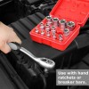 Unbranded 14PCS E Torx Star Female Bit Socket Set 1/2"