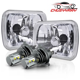 CHUSYYRAY For Nissan Pickup Hardbody D21 2Sets 7x6" LED Headlights High/Low Beam NEW