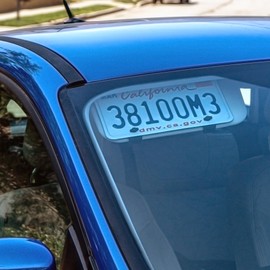 Sun Visor License Plate Mount (Universal Fit) No Drill, No Tool Install for a Clean Look and No Clutter on The Front of Vehicle