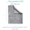 Clair de Lune Marshmallow Soft Baby Pram Blanket 90 x
