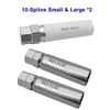 Zieichy 2pcs TA23-21/22 & 1pcs TA20-19/21 Lug Nut Tool Keys