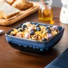 vancasso Stern Blue Dinner Set Square Reactive Glaze Tableware 12