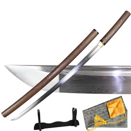 Katana Sword Real Patterned Steel Full Tang Sharp Handmade Samurai Sword