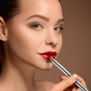 Retractable Lip Makeup Brush Portable Dual End Lipstick Brush Lipstick