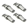 Latch, Stainless Steel Spring Loaded Toggle Latch, Silver Catch Hasp