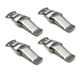 Latch, Stainless Steel Spring Loaded Toggle Latch, Silver Catch Hasp Clamp Clip Lock