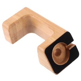 TEHAUX 1Pc Bamboo Smart Watch Charging Stand Elegant Holder for Watch Lightweight and Durable Design Natural Grain Display Bracket for Home Decor