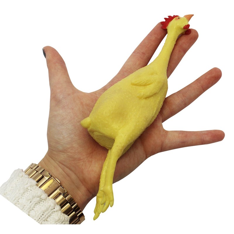 8 Inch Rubber Stretch Chicken - Classic Comedy Gag 8