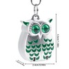 BOXOB Nagelknipser mit Eulen-Schlüsselanhänger, Mini Nagelknipser Faltbar Tragbarer Eulen Schlüsselanhänger